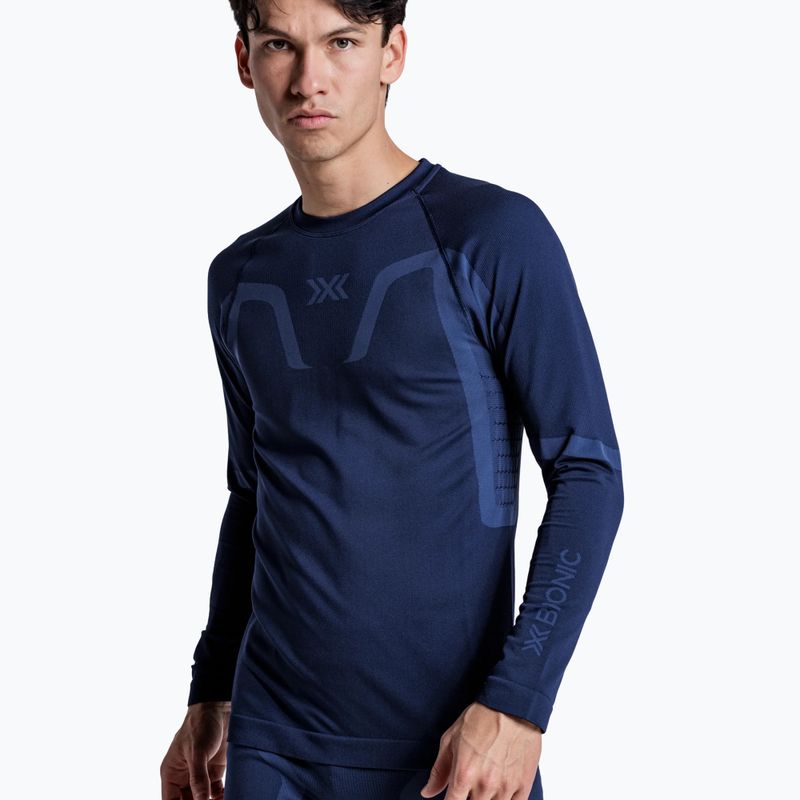 Мъжки термоактивен суитшърт X-Bionic X-Ential Baselayer LS marine 6