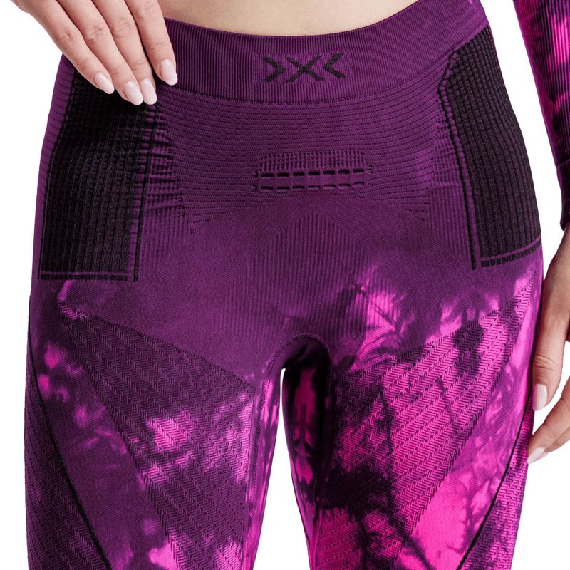 Термоактивни панталони X-Bionic Energy Accumulator Wild tiedye x black/fluo pink 3