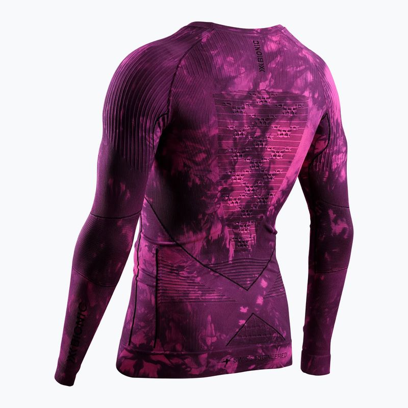 Термоактивен суитшърт X-Bionic Energy Accumulator Wild LS tiedye x black/fluo pink 2