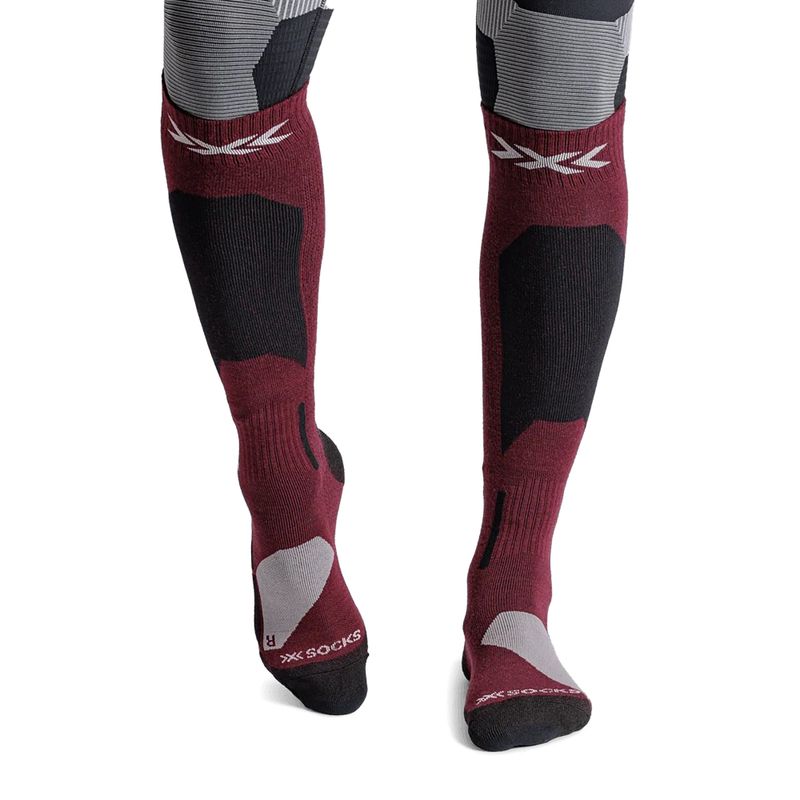 Скиорски чорапи X-Socks Ski Discover Merino Otc oxide red 2