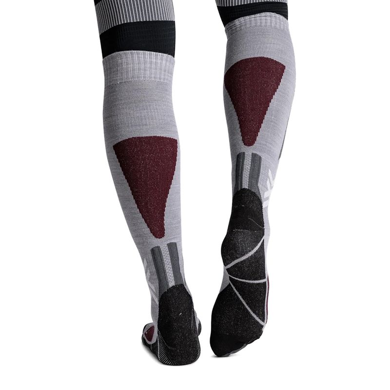 Скиорски чорапи X-Socks Ski Discover Merino Otc silver grey 3