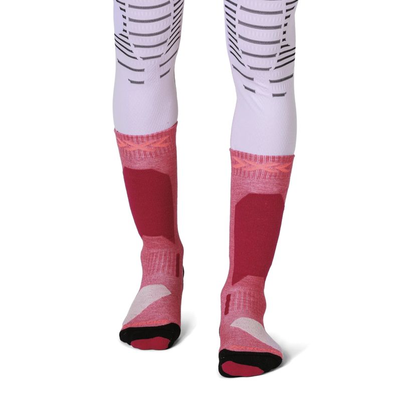 Детски скиорски чорапи X-Socks Ski Discover Otc hot red 2