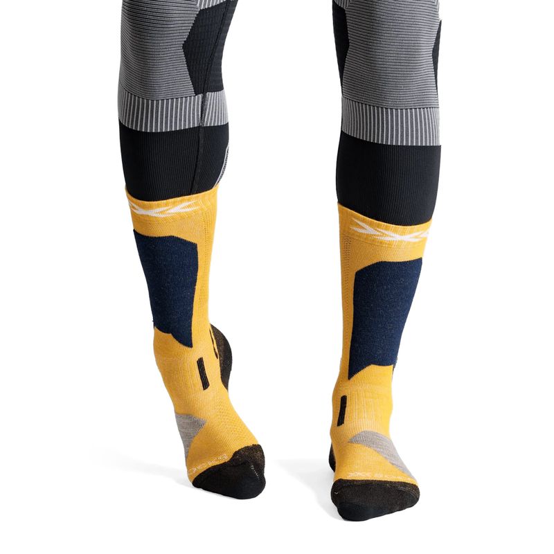Детски скиорски чорапи X-Socks Ski Discover Otc yellow 2