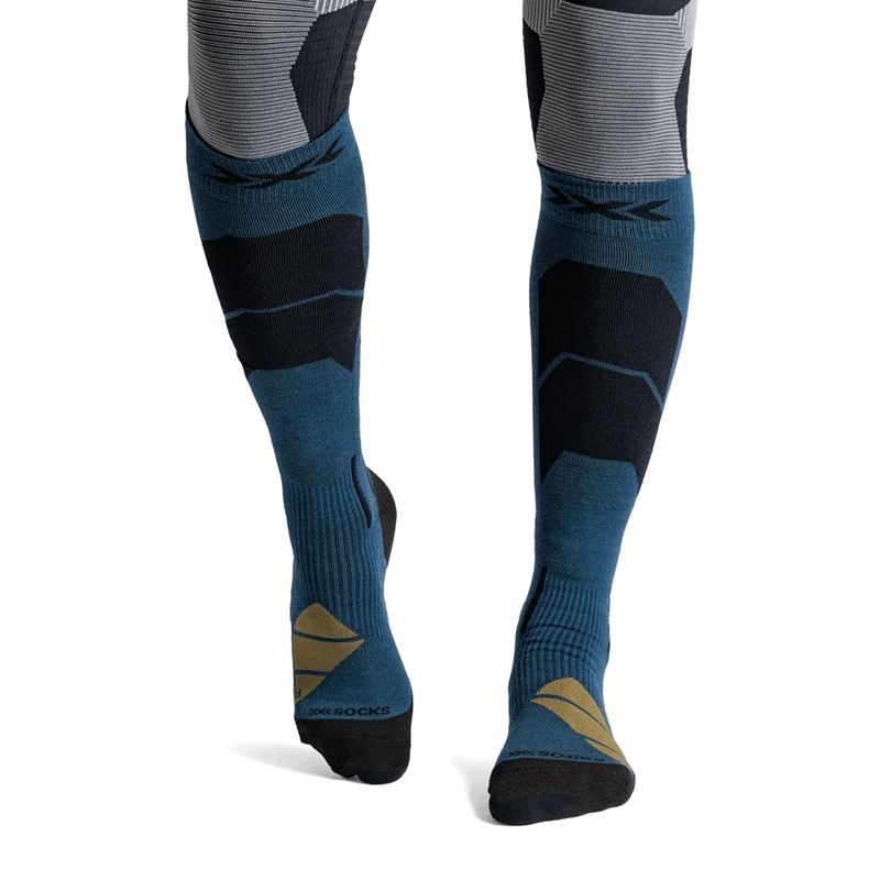 Скиорски чорапи X-Socks Ski Perform Merino Otc neo navy 2