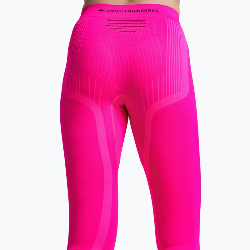 Дамски термоактивни панталони X-Bionic Invent Graphics fluo pink/x white 5