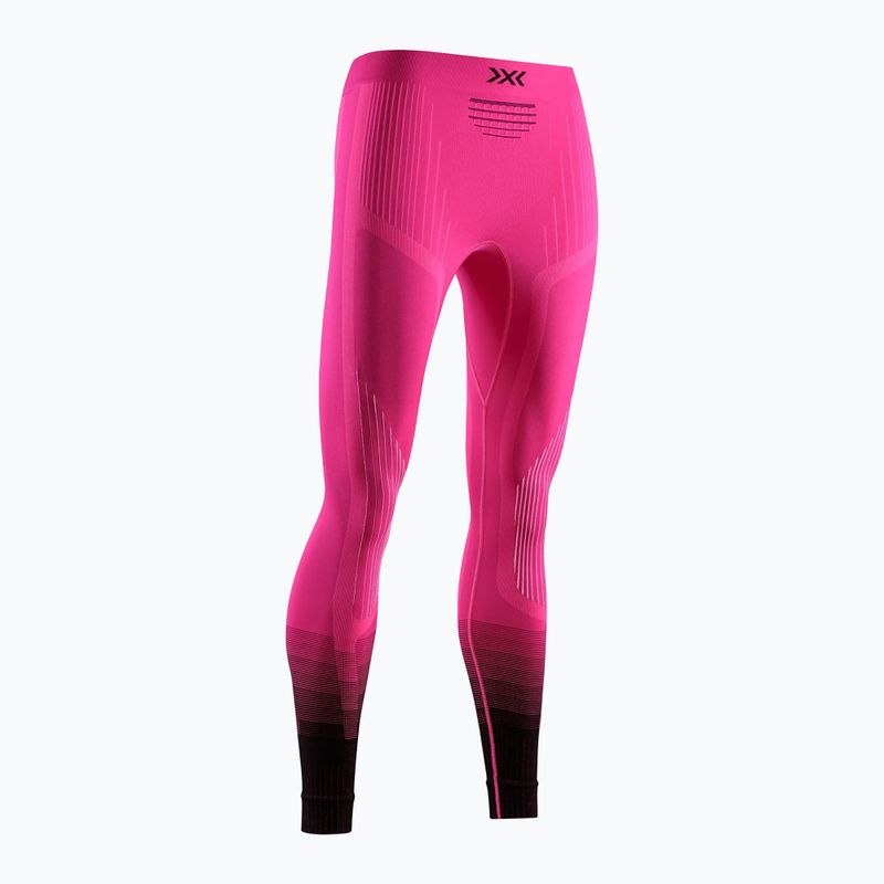Дамски термоактивни панталони X-Bionic Invent Graphics fluo pink/x white 8