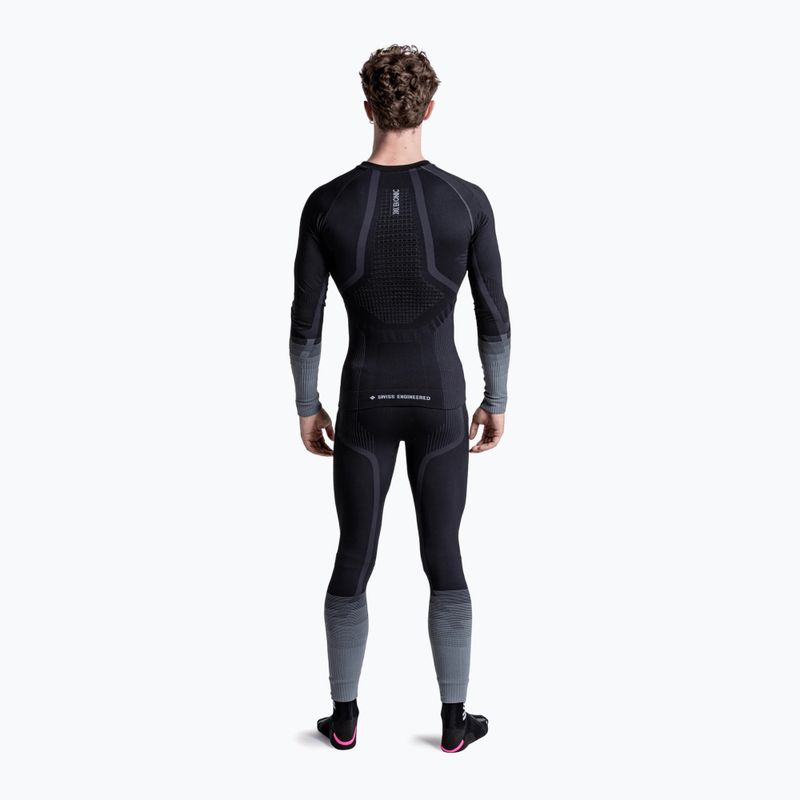 Мъжки термоактивен суитшърт X-Bionic Invent Graphics LS x black/dark grey 4