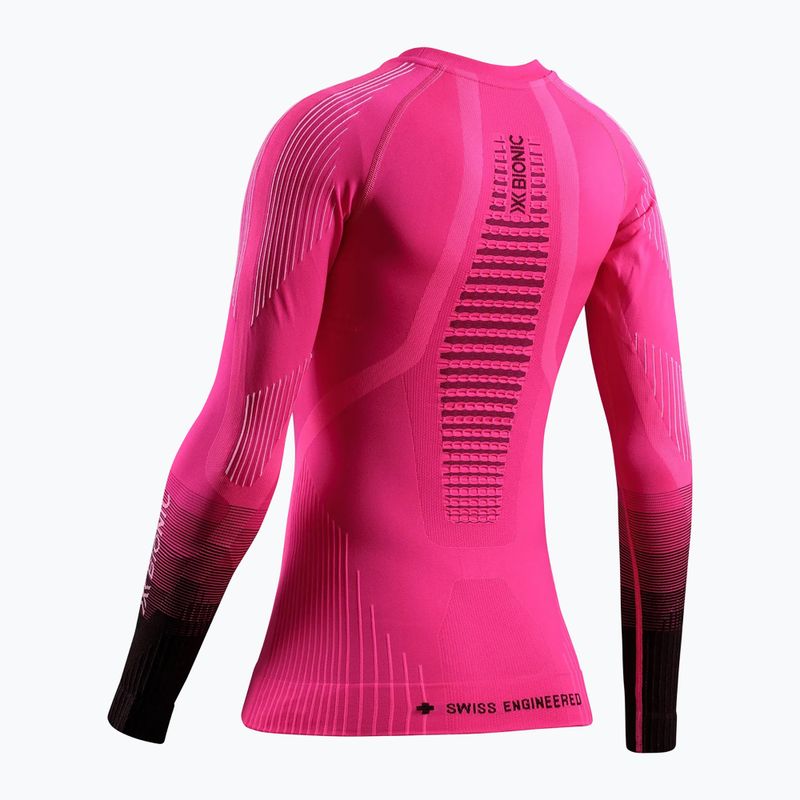 Дамски термоактивен суитшърт X-Bionic Invent Graphics LS fluo pink/x white 12