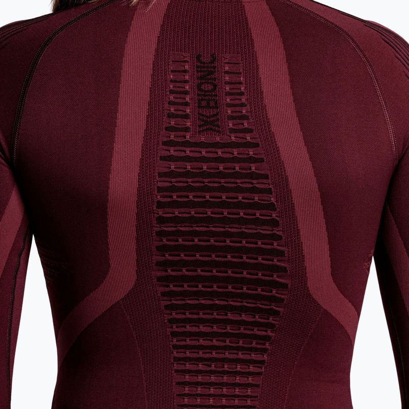 Дамски термоактивен суитшърт X-Bionic Invent Graphics LS oxide red/x black 8