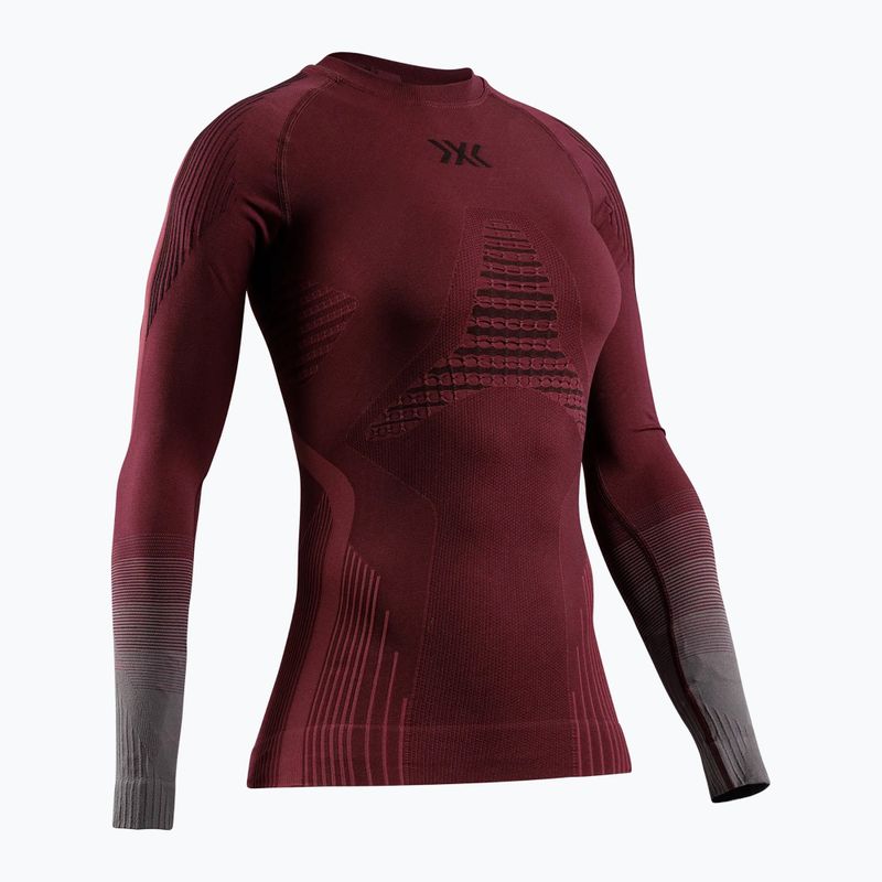 Дамски термоактивен суитшърт X-Bionic Invent Graphics LS oxide red/x black 10