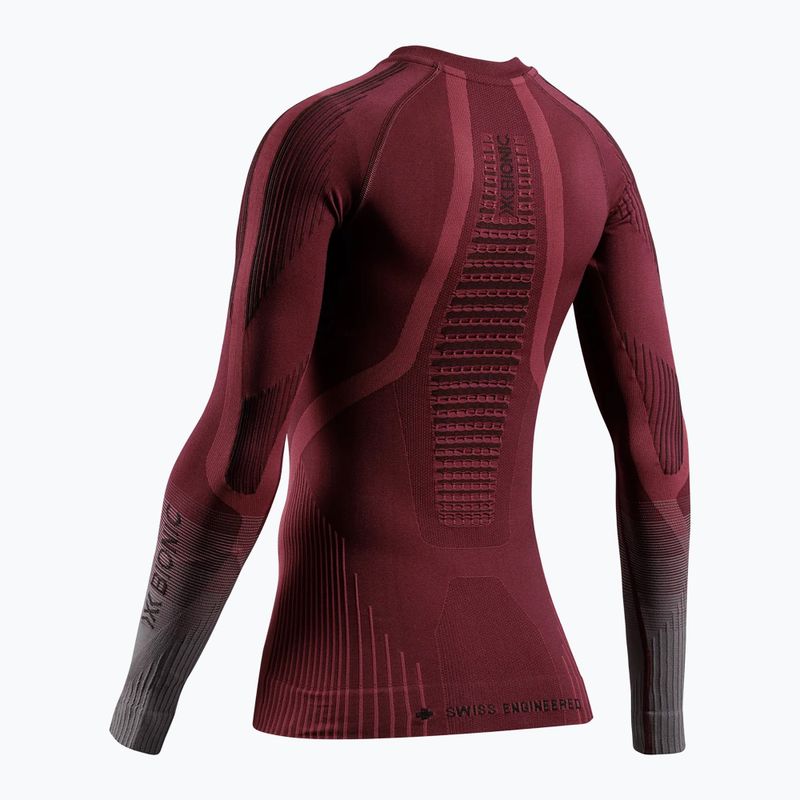 Дамски термоактивен суитшърт X-Bionic Invent Graphics LS oxide red/x black 11
