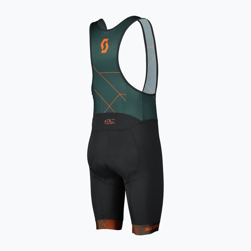 Мъжки шорти за колоездене SCOTT RC Team +++ Bibshorts aruba green/braze orange 2