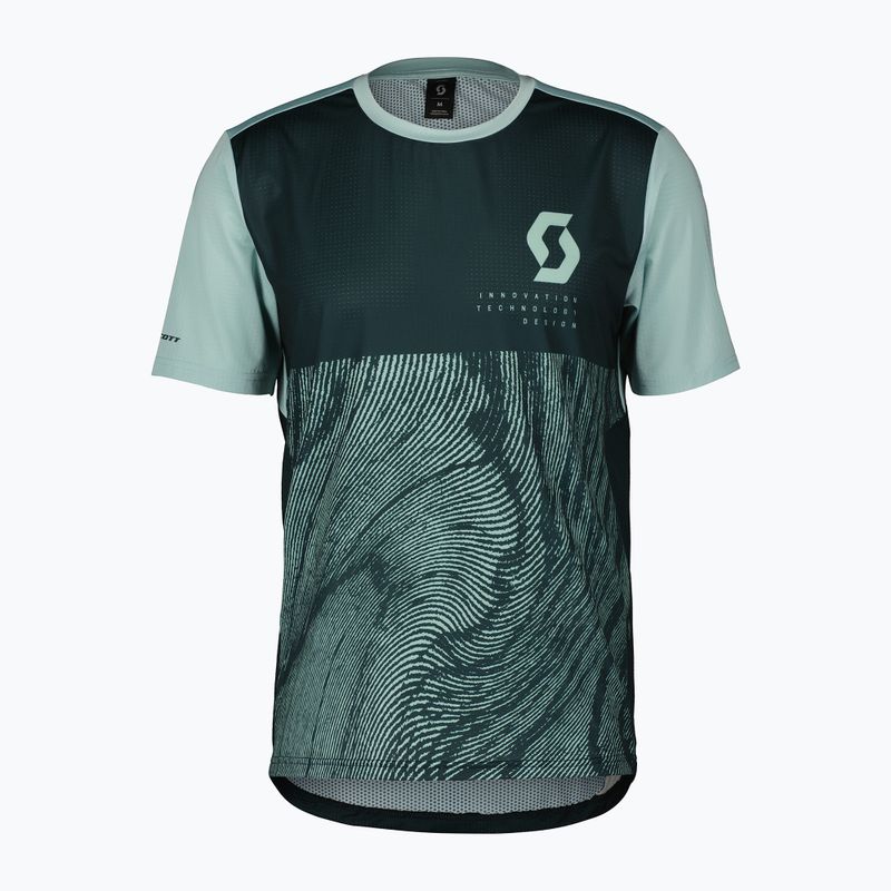 Мъжка колоездачна тениска SCOTT Trail Vertic aruba green/mineral green