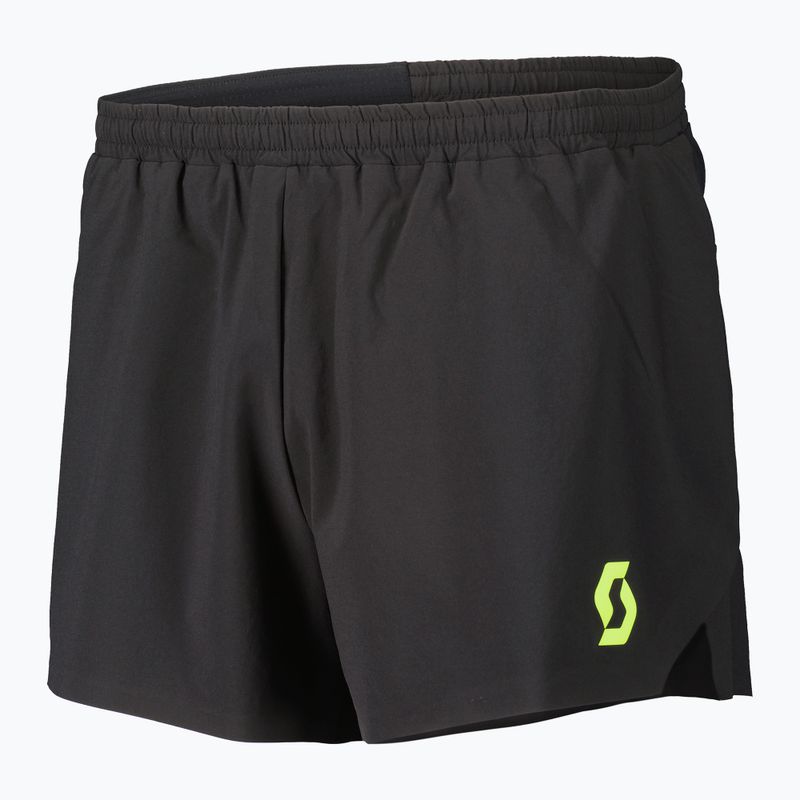 Мъжки шорти за бягане SCOTT RC Run Split black/yellow