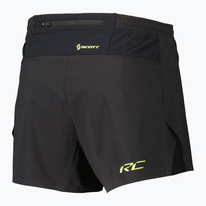 Мъжки шорти за бягане SCOTT RC Run Split black/yellow 2