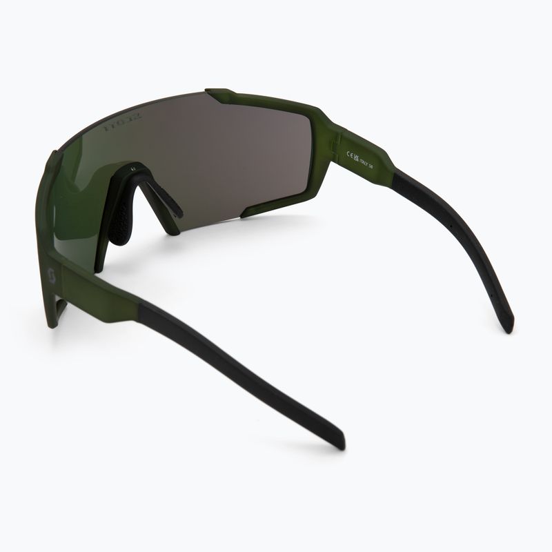 Слънчеви очила SCOTT Shield kaki green/green chrome 2