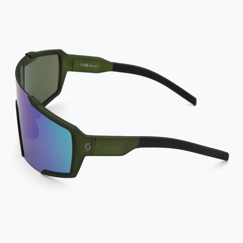 Слънчеви очила SCOTT Shield kaki green/green chrome 4