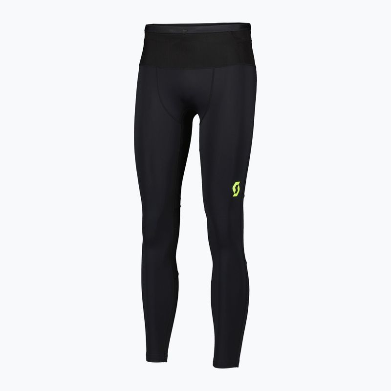 Мъжки клинове за бягане SCOTT RC Run Full Tights черно/жълто