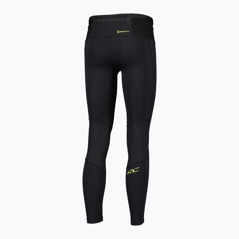 Мъжки клинове за бягане SCOTT RC Run Full Tights черно/жълто 2