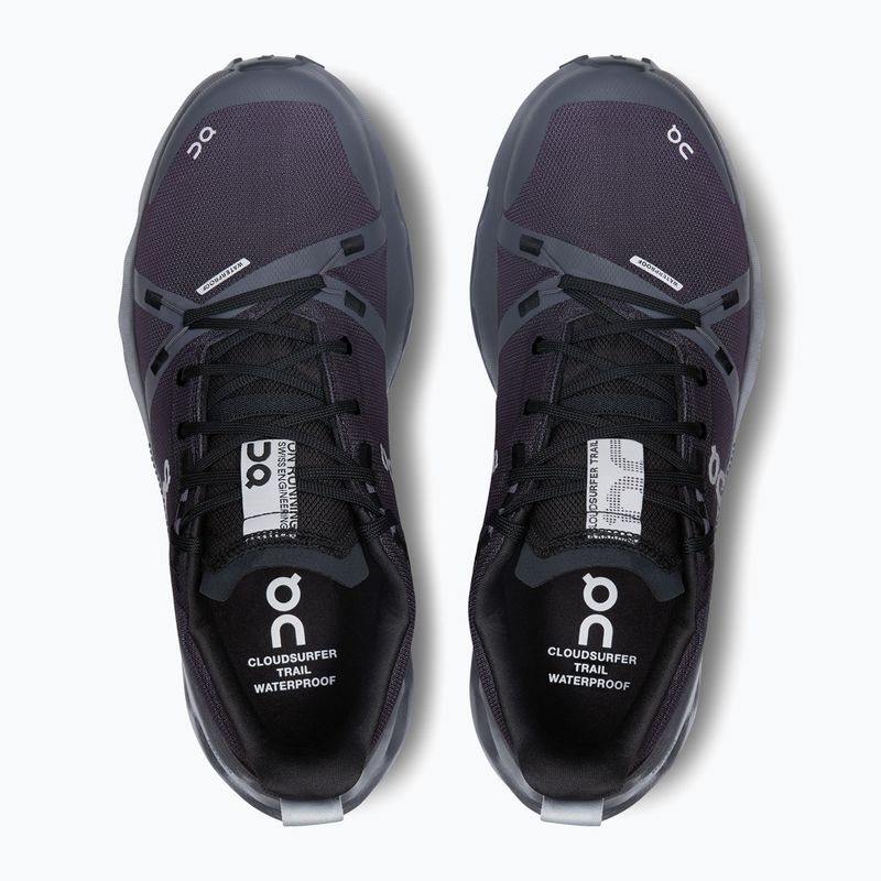 Дамски обувки за бягане On Cloudsurfer Trail Waterproof black/eclipse 12