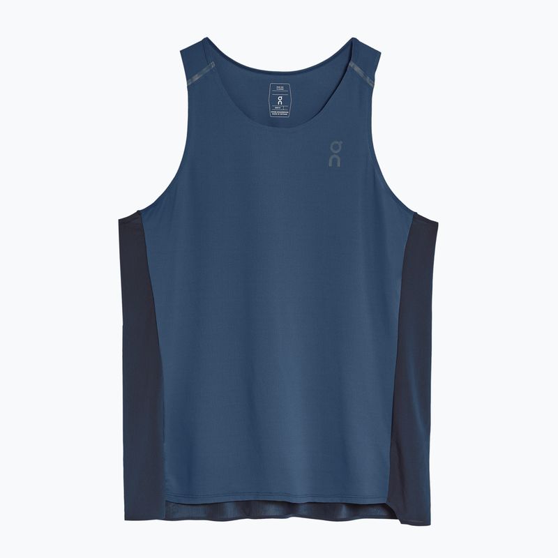 Мъжки потник за бягане On Running Performance Tank denim/navy
