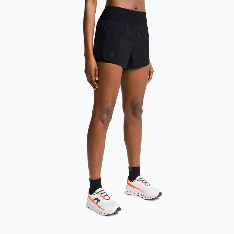 Дамски къси панталони за бягане On Running Running black