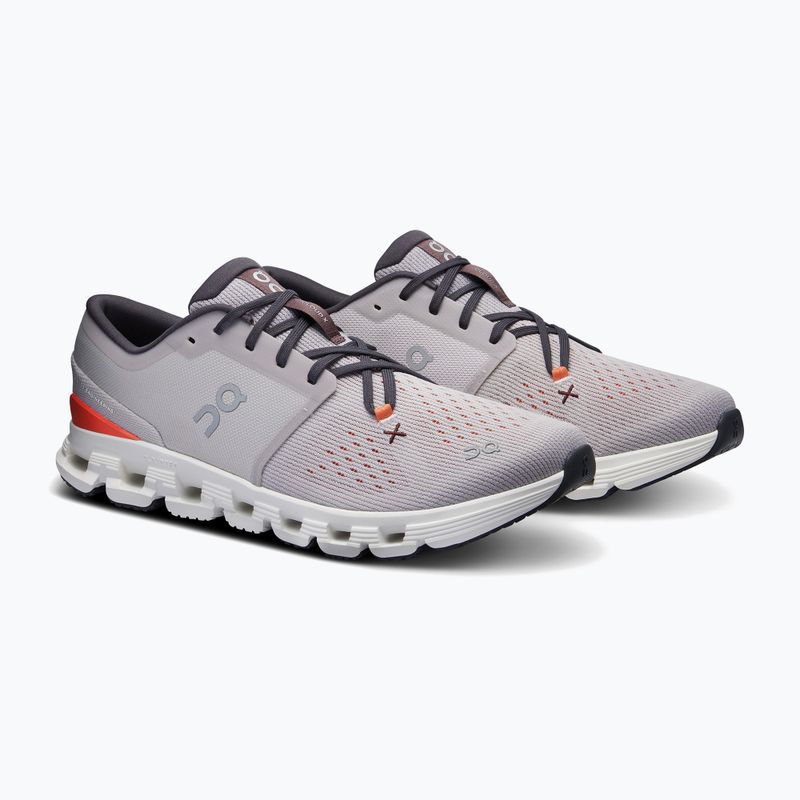Мъжки обувки за бягане On Cloud X 4 silver/flame 9