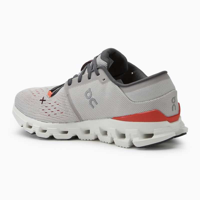 Мъжки обувки за бягане On Cloud X 4 silver/flame 3