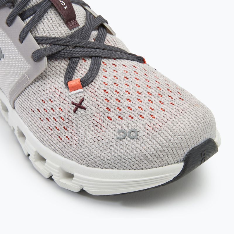 Мъжки обувки за бягане On Cloud X 4 silver/flame 7