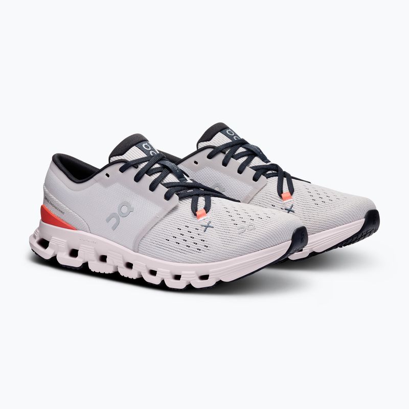 Дамски обувки за бягане On Cloud X 4 silver/flame 8