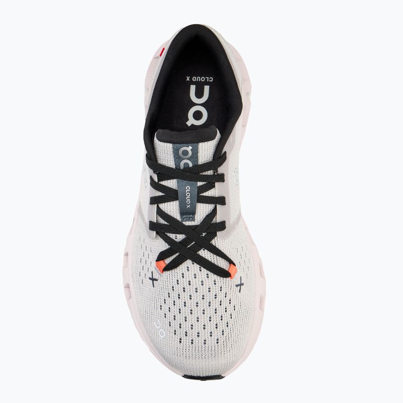 Дамски обувки за бягане On Cloud X 4 silver/flame 5