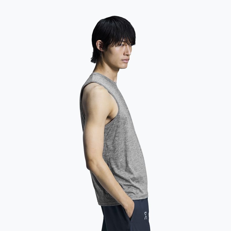Мъжки потник за бягане On Core Tank heather grey 4