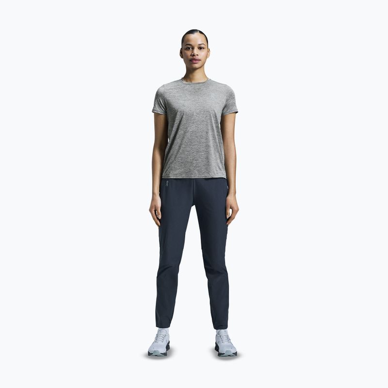 Дамска тениска за бягане On Core-T heather gray 2