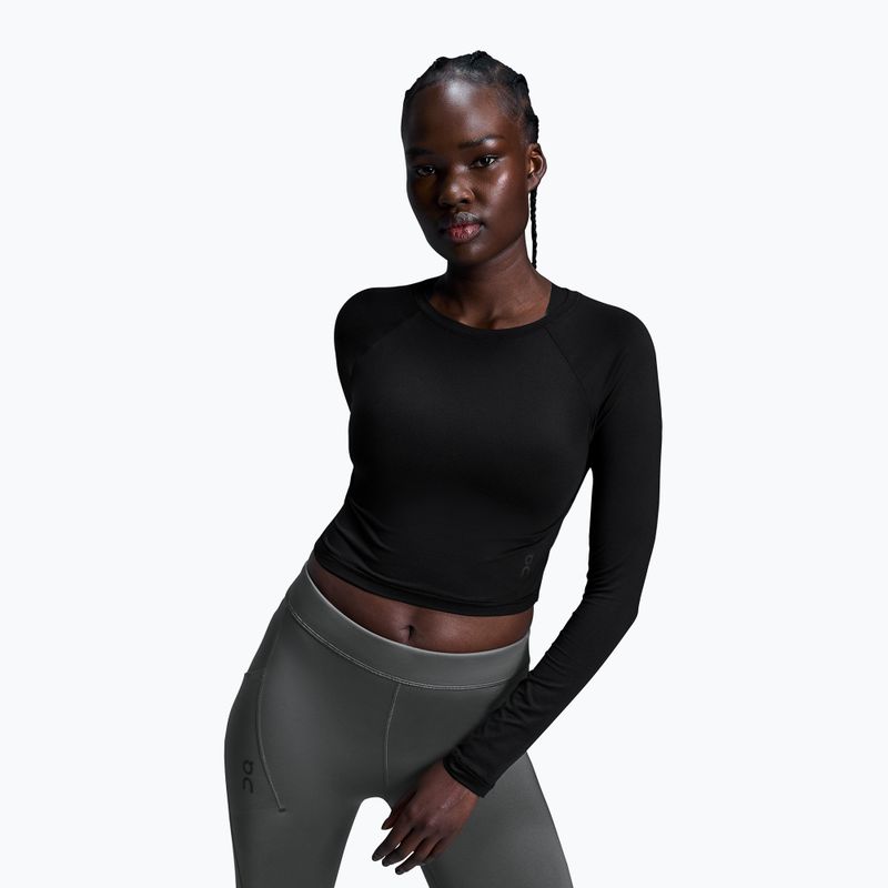 Дамски топ за бягане On Running Movement Long-T Crop black 4