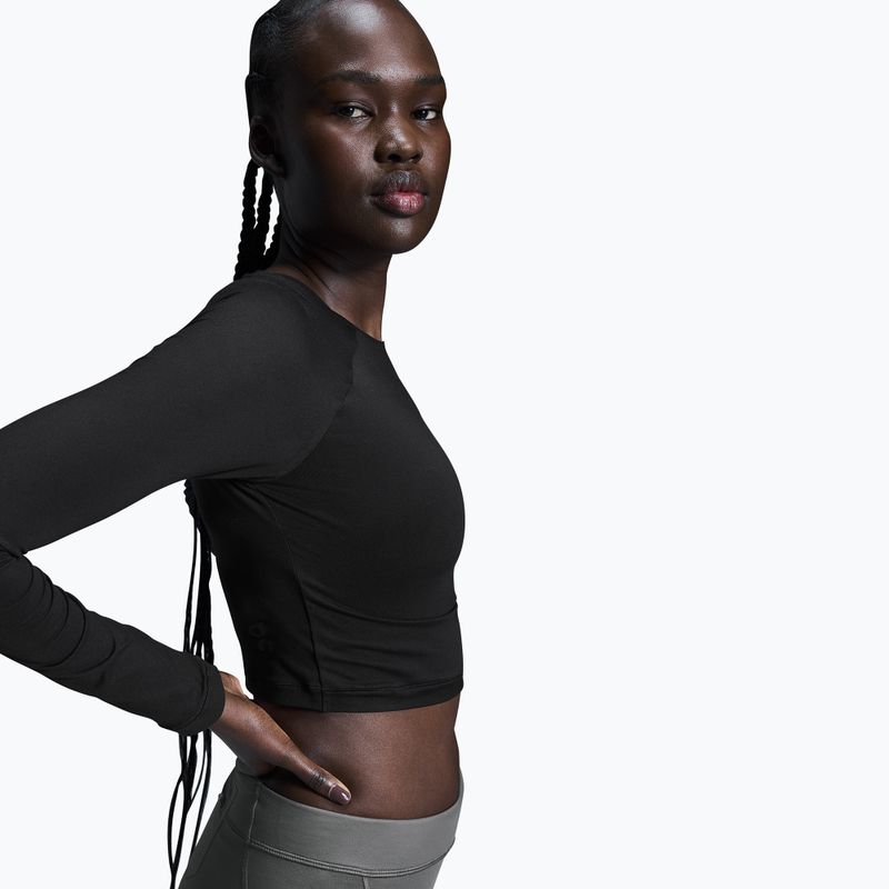 Дамски топ за бягане On Movement Long-T Crop black 5