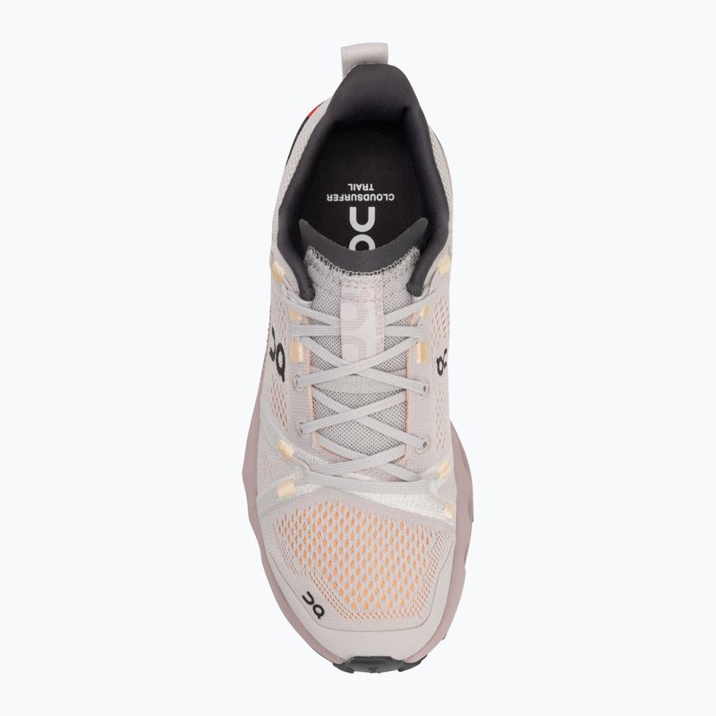 Дамски обувки за бягане On Running Cloudsurfer Trail silver/mauve 5