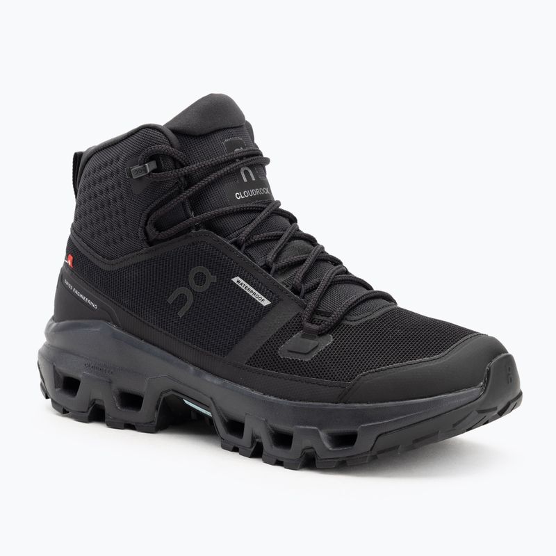 Мъжки обувки On Cloudrock Mid Waterproof black/black