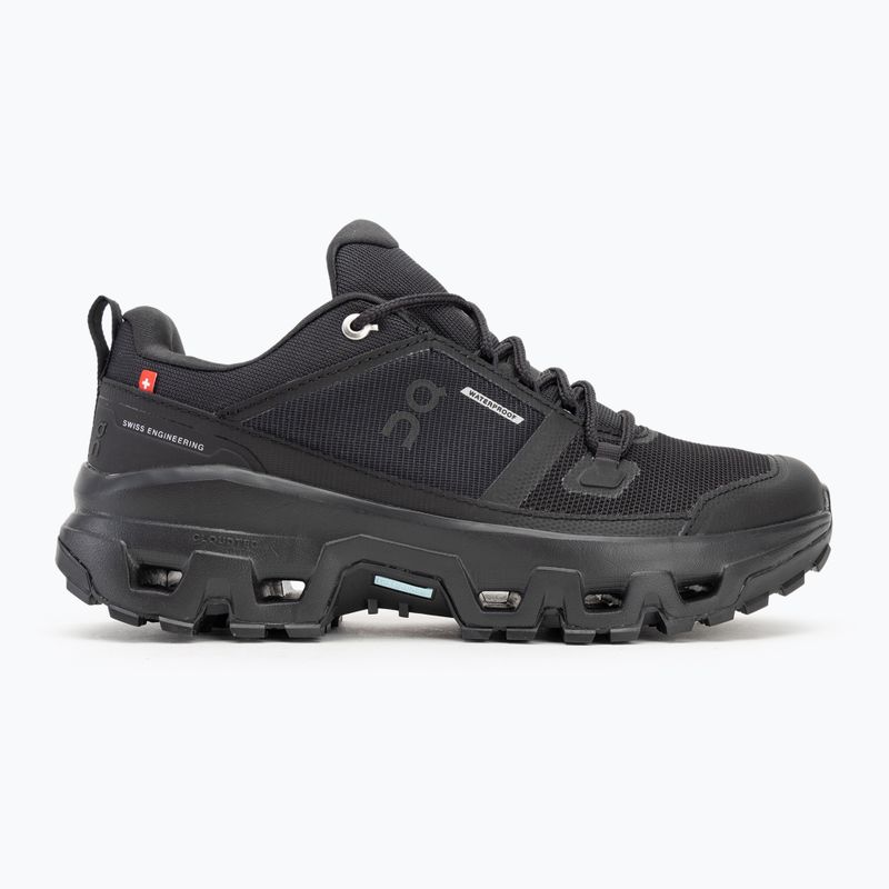 Дамски обувки On Running Cloudrock Low Waterproof black/black 2