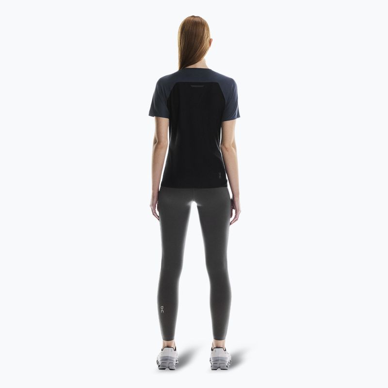 Дамска тениска за бягане On Performance-T navy/black 3