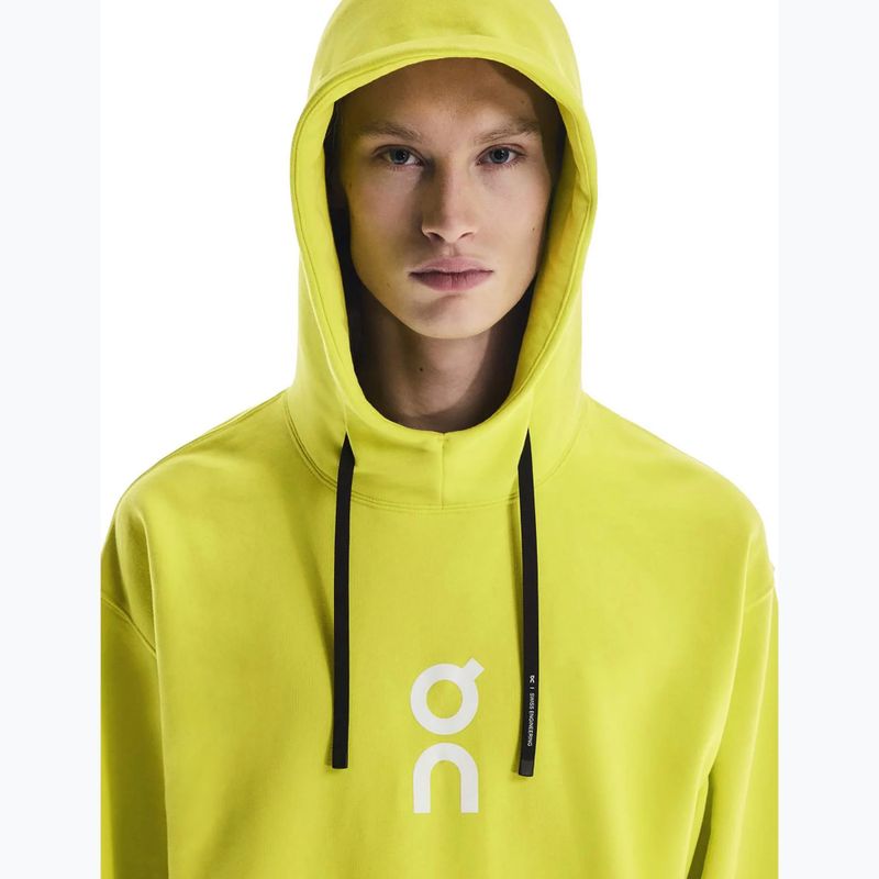 Мъжки суитшърт On Running Club Hoodie lime 4