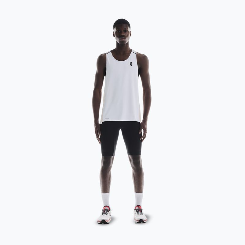 Мъжка тениска за бягане On Performance Tank white/silver 2