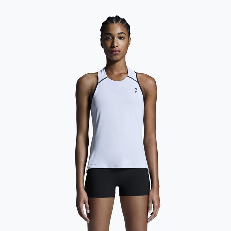 Дамска тениска за бягане On Performance Tank white/silver