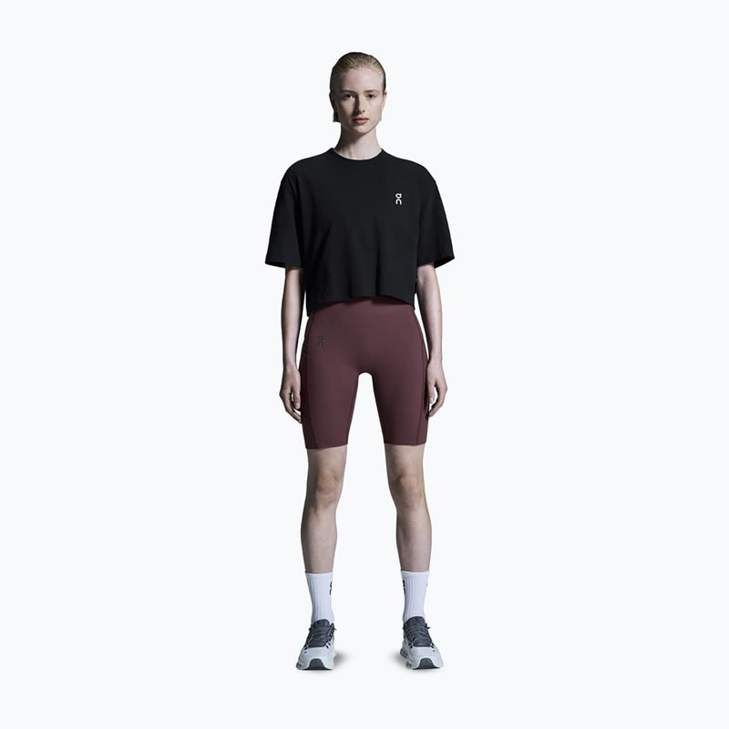 Дамска тениска On Club Boxy-T wlack 2