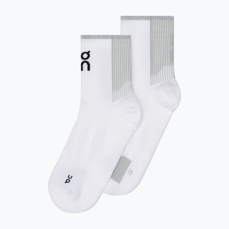 On Performance Run Mid white/glacier чорапи