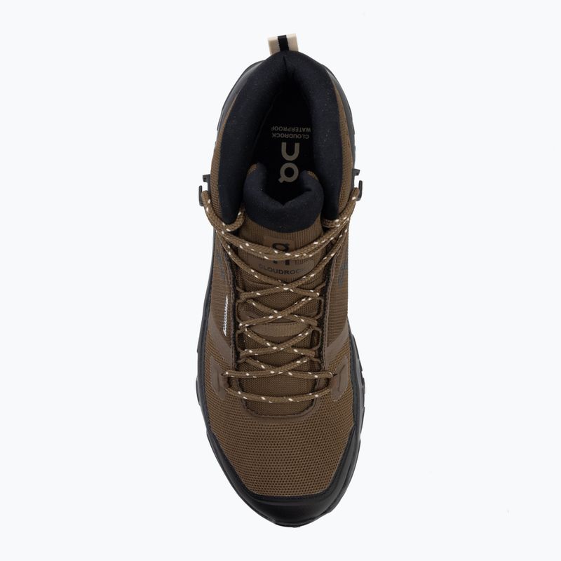 Мъжки туристически обувки On Cloudrock Mid Waterproof earth/black 5
