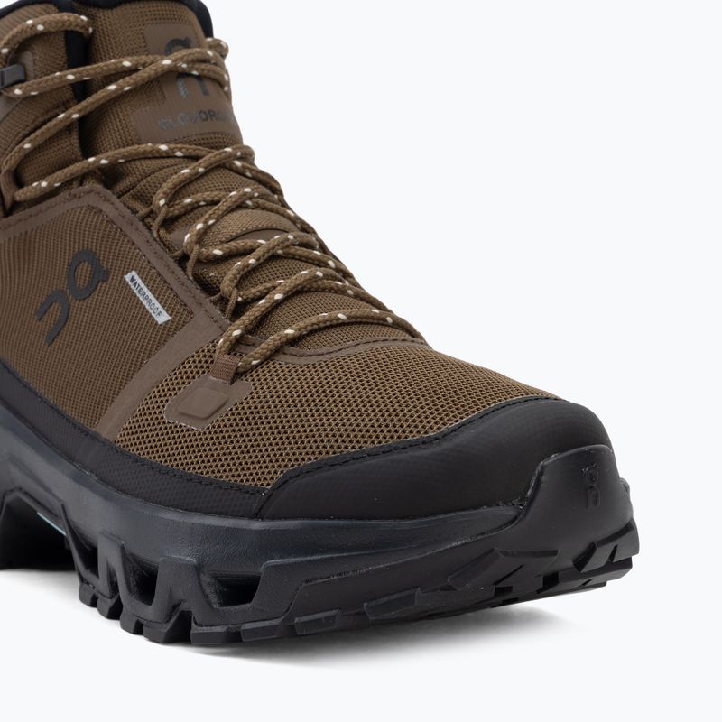 Мъжки туристически обувки On Cloudrock Mid Waterproof earth/black 7