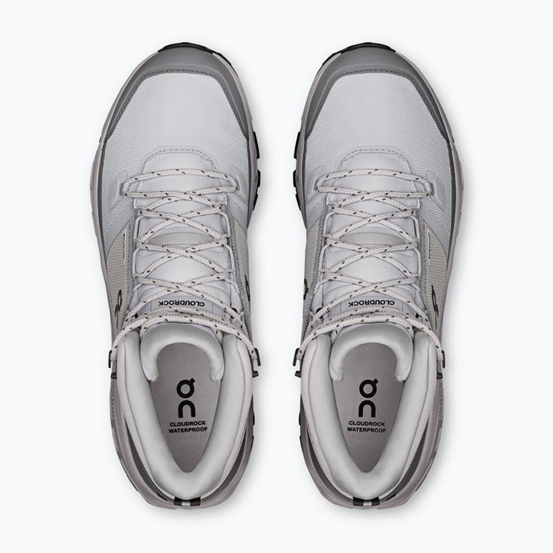 Мъжки туристически обувки On Cloudrock Mid Waterproof glacier/alloy 3