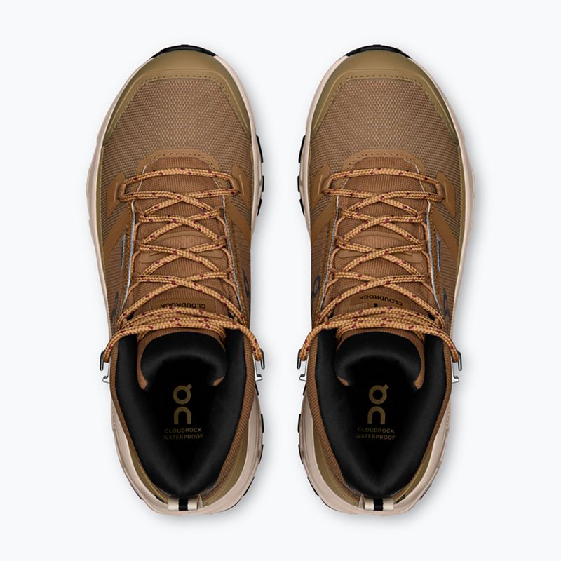 Дамски обувки On Cloudrock Mid Waterproof sphinx/sand 6