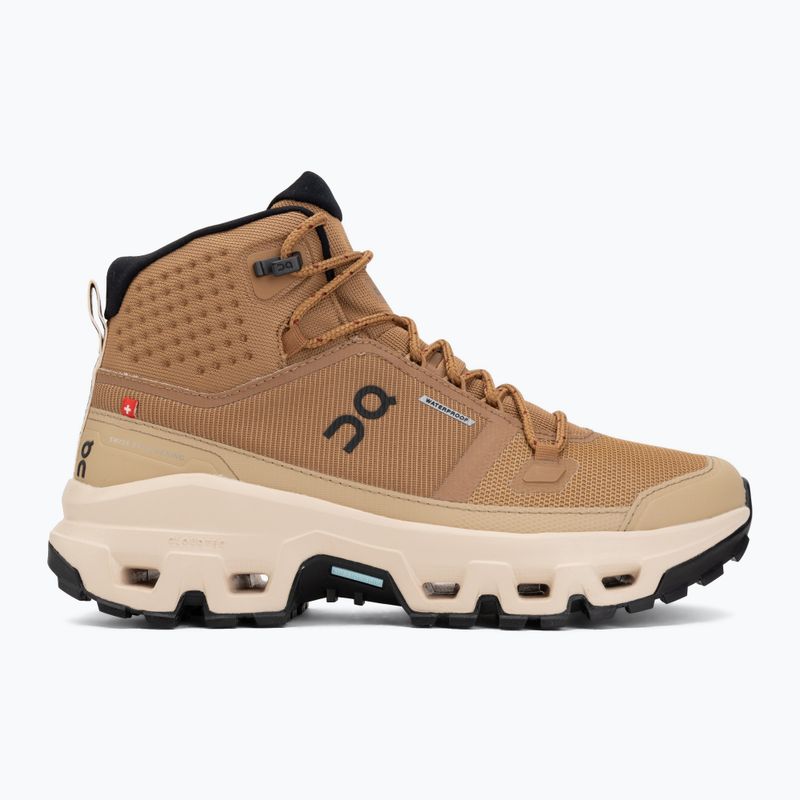 Дамски обувки On Cloudrock Mid Waterproof sphinx/sand 2