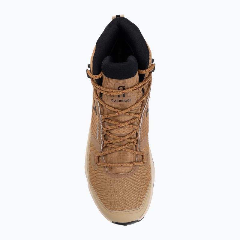 Дамски обувки On Cloudrock Mid Waterproof sphinx/sand 5